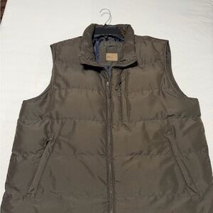 St. John's Bay Dark Brown Quilted Vest
